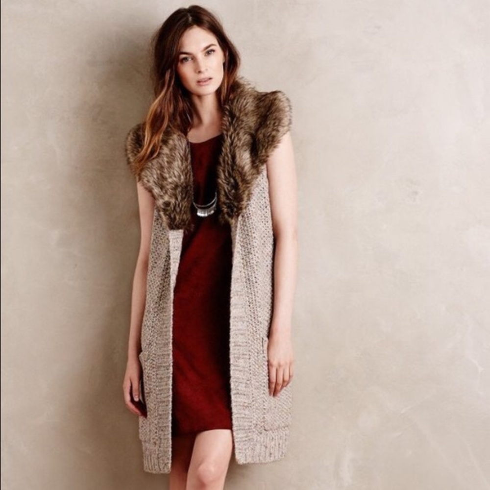 Anthropologie Angel of the North sweater vest